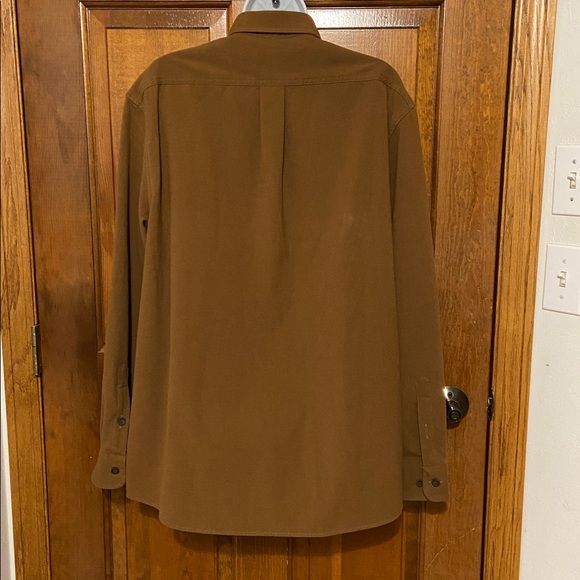 Rowm The Lodge Collection Long Sleeve Brushed Solid Button Down Shirt Size Large - Picture 6 of 12